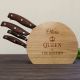 Queen Of The Kitchen 5pc Wooden Knife Set