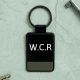 Monogram Black Key Ring