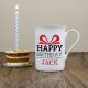 Personalised Happy Birthday Bone China Mug