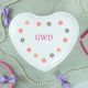 Flowers Personalised White Heart Jewellery Box