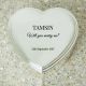 Personalised Love Heart Shaped Trinket Box