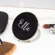 Personalised Black Compact Mirror