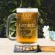 Father Personalised Wedding Glass Tankard 500ml