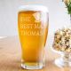 Best Man's Personalised Beer Glass 570ml