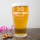 Personalised 570ml Birthday Pint Glass