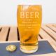 Beer Goggles Engraved Pint Glass 570ml