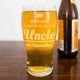 The Best Uncle Personalised Beer Glass 570ml