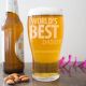 World's Best Daddy Engraved Beer Glass 570ml