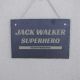 Superhero Headquarters Personalised Slate Sign