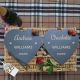 Personalised Slate Heart Pair Placemat